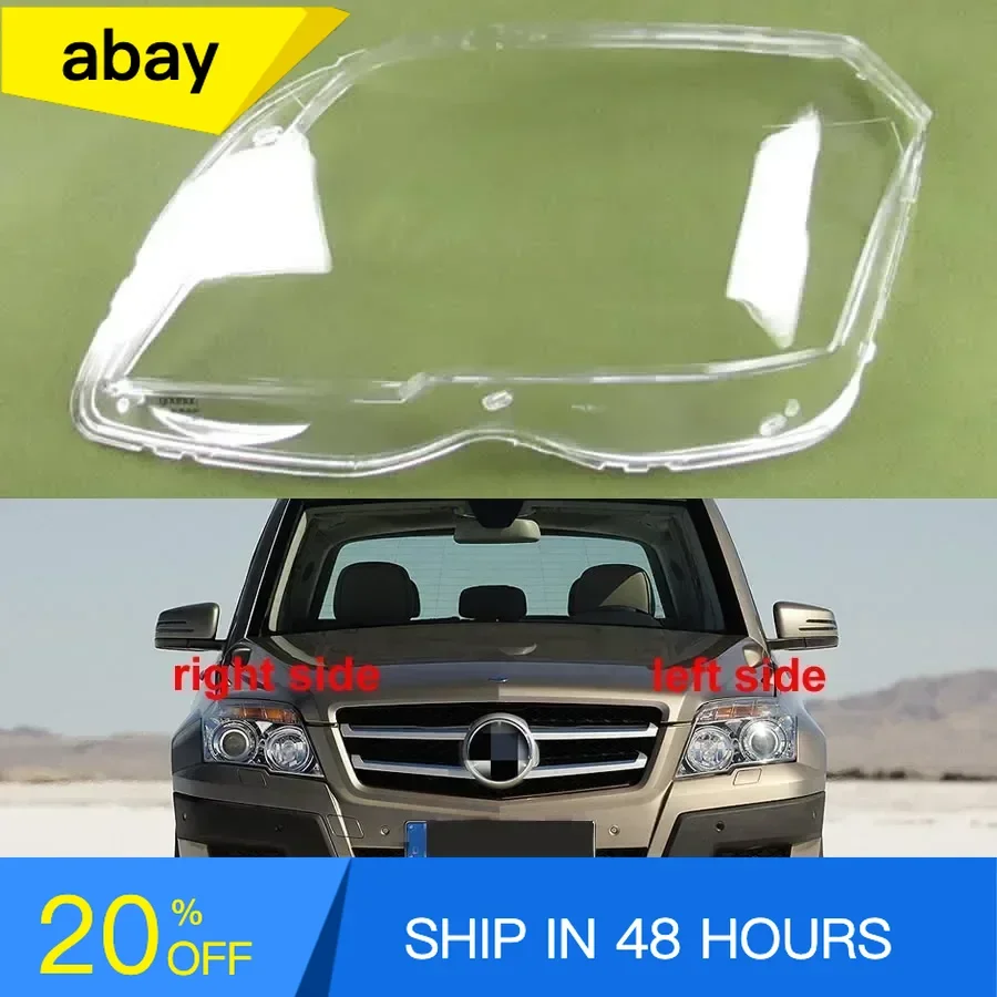 

For 2008 2009 2010 2011 2012 Benz GLK GLK300 GLK350 X204 Headlamps Lens Cover Transparent Lampshade Headlight Shell Plexiglass