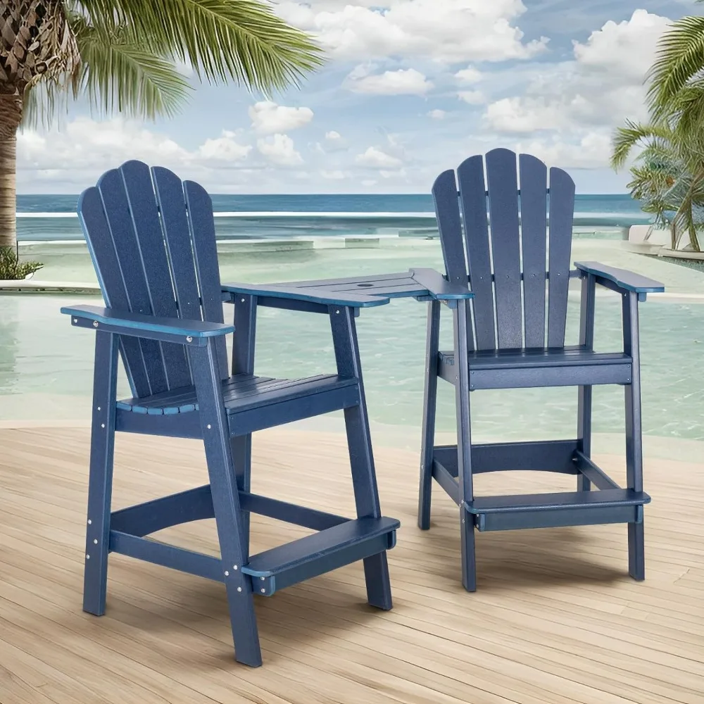 Outdoor Chair Set of 2, All Weather Resistant, High Load Capacity of 330 Lbs, Easy To Assemble, Garden Chair