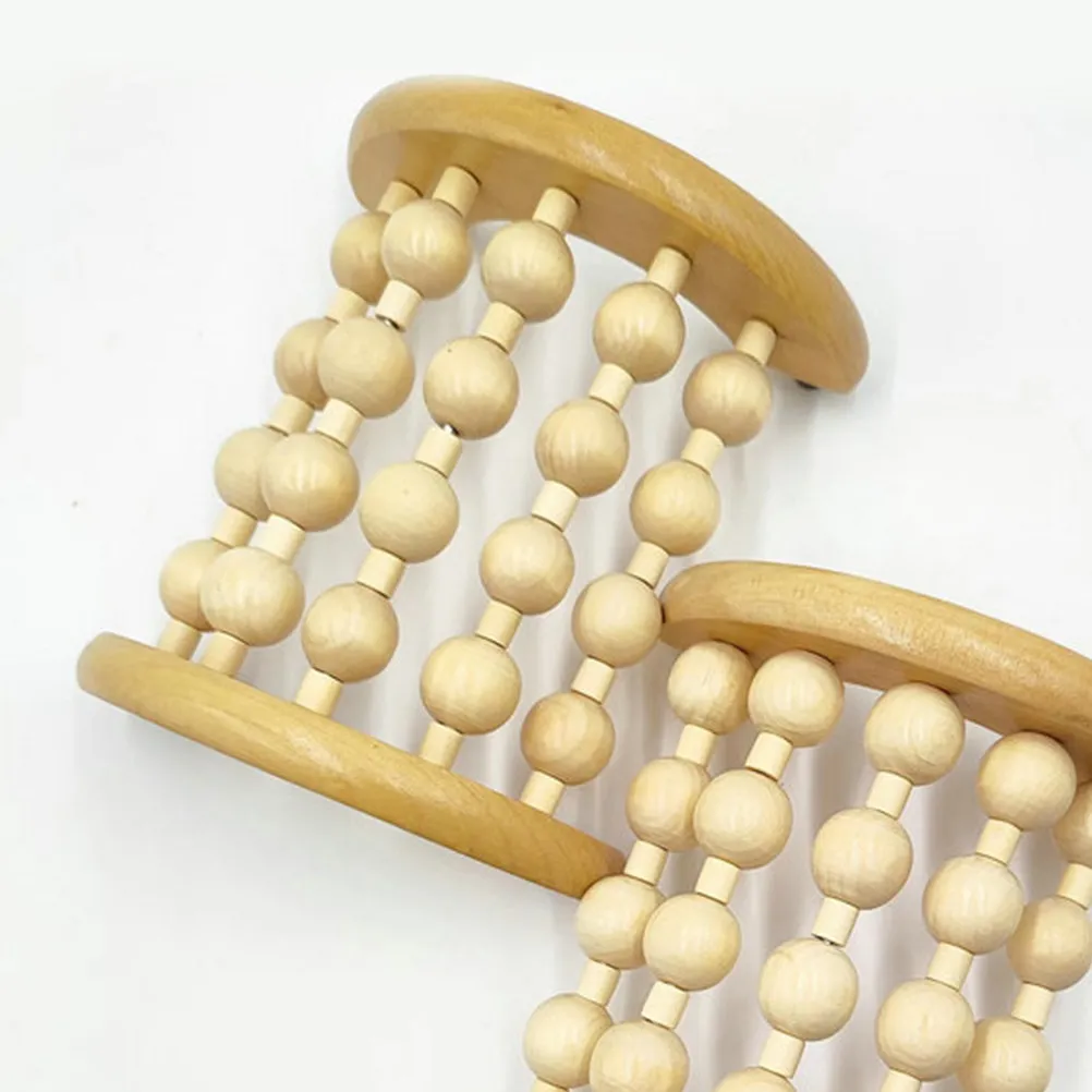 Professional Foot Massager Wooden Acupoint Roller Relaxation Pain Relief Manual Massage Tool Full Body Muscle Tension Relief