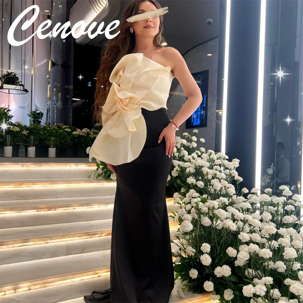 

Cenove Strapless Neckline Prom Dress Floor -Length With Sleeveless Evening Summer Party Dress For Women2023