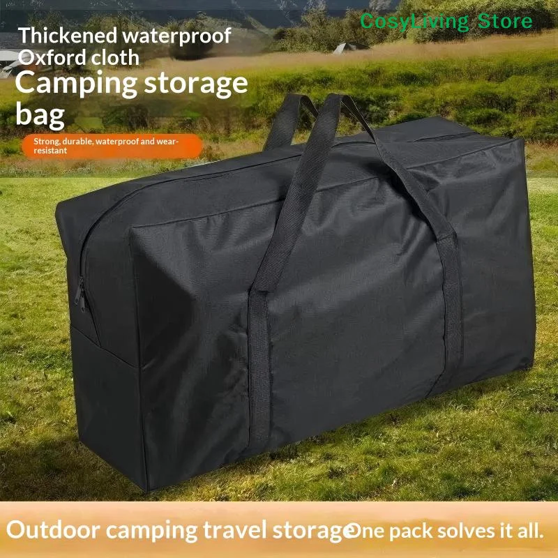1Pcs Non-woven Fabric Laundry Shopping Bag Extra Large Waterproof Moving Luggage Bags Cubes 80*48*25cm Home Storage Packing Tool