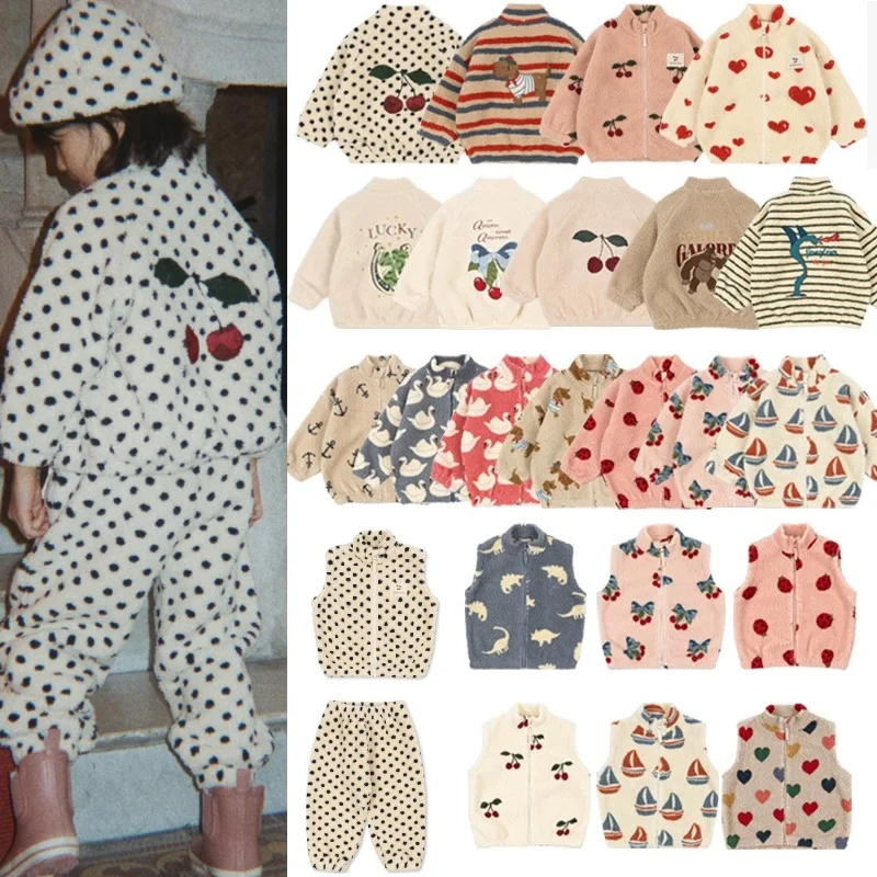 Children's Jackets: Fall 2026 New Arrivals—Cute and Fashionable Fleece-Lined, Thickened Jackets for Boys and Girls, Baby Vests
