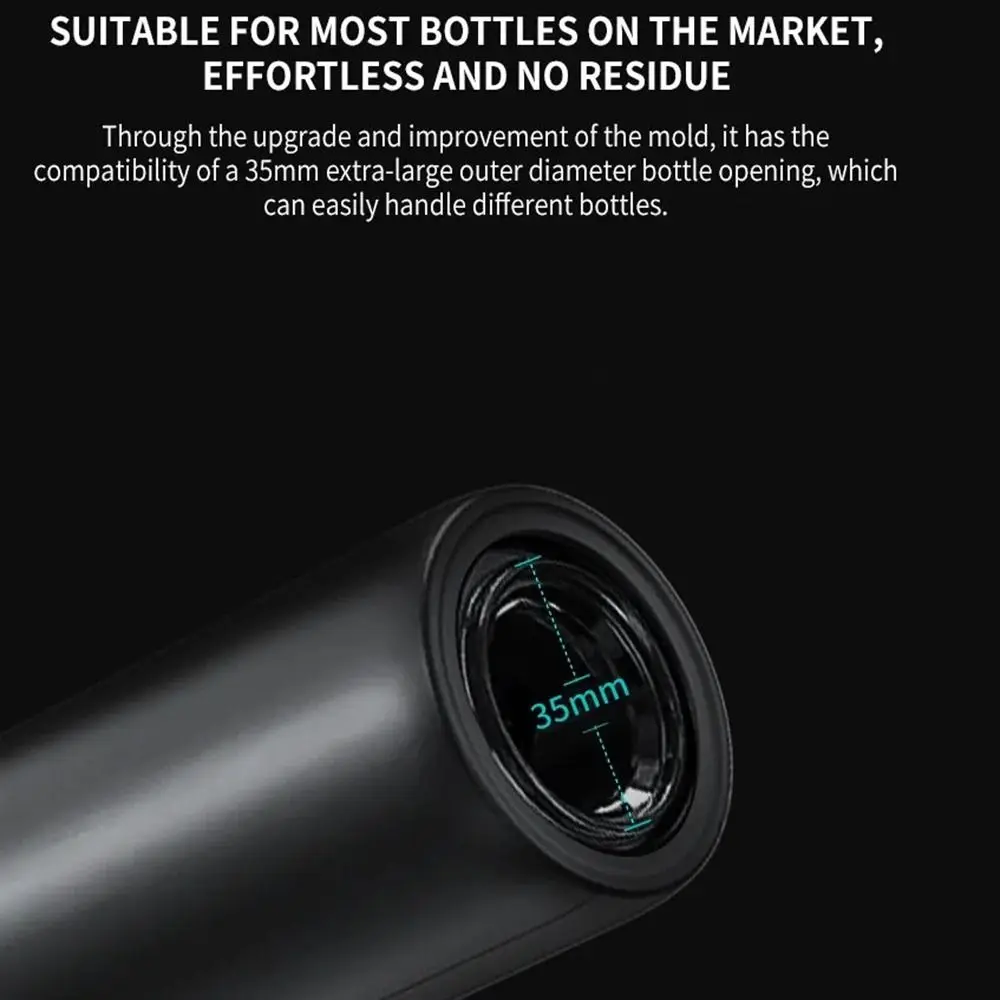 

Электрическая открывалка для бутылок вина 5-в-1, многоразовая с основанием, автоматическая открывалка для вина, электрический штопор на батарейках