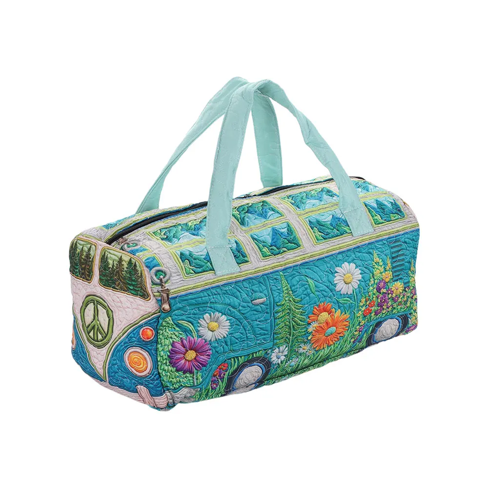 

Сумка-дафл с регулируемым ремнем, стеганая, с 3D-вышивкой, вместительная, для путешествий, спорта и повседневного использования