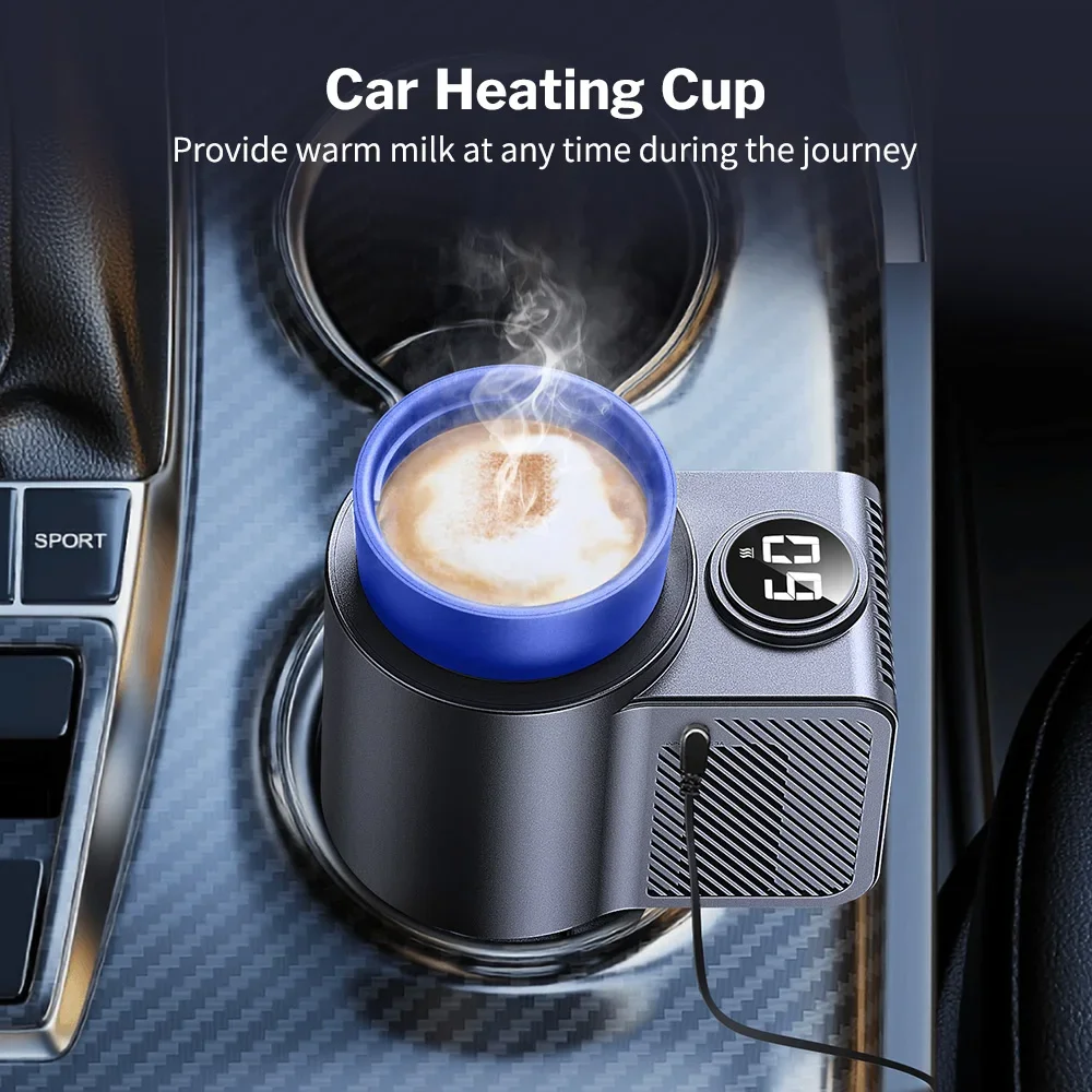 Smart Car Cup Holder Cooling Auto Cup Drink Holder for Camping Travel Driving Beverage Cans Cooler