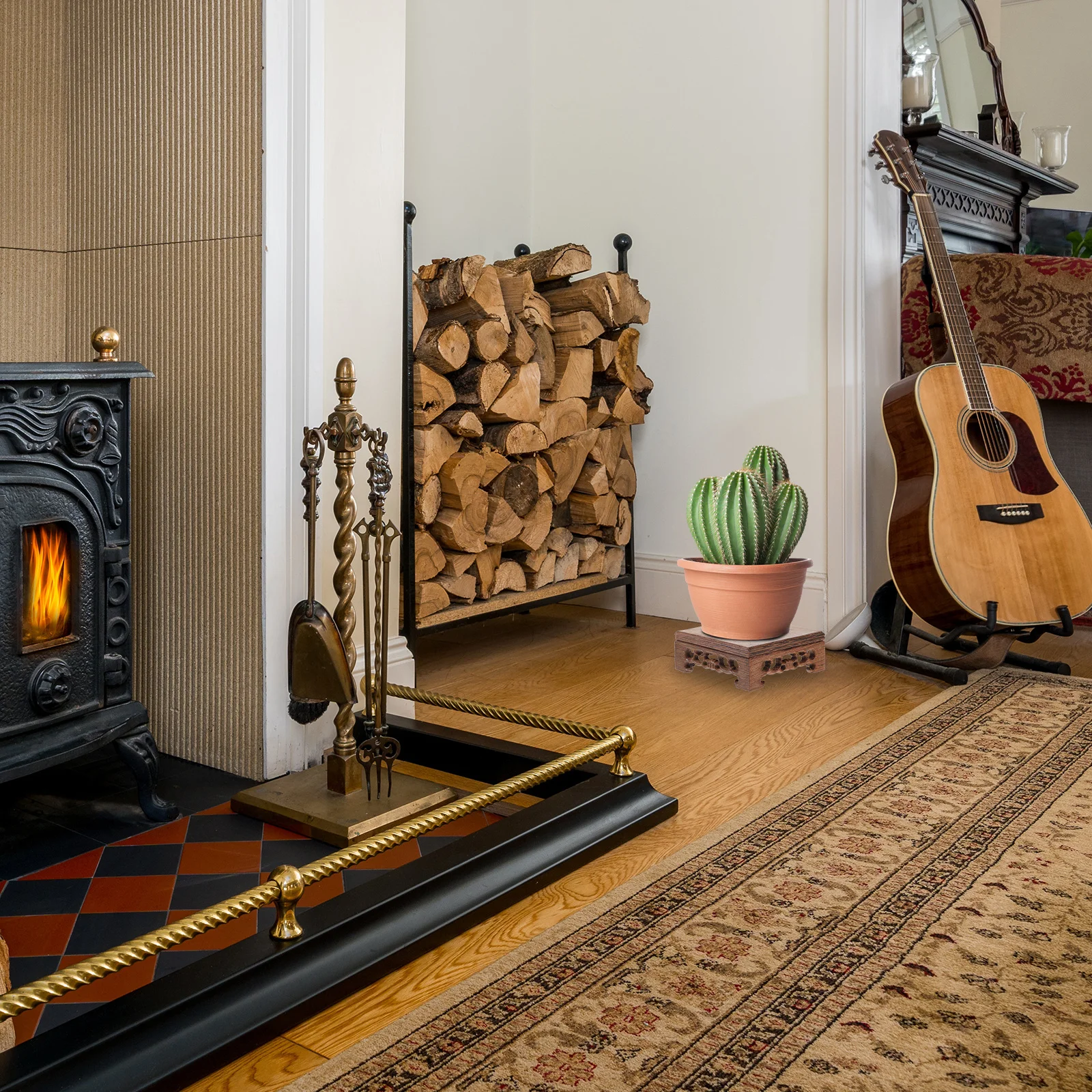 

Wooden Display Stand Base for Buddha Statue Decorative Vase Holder Teapot Support DIY Craft Home Decoration Gift