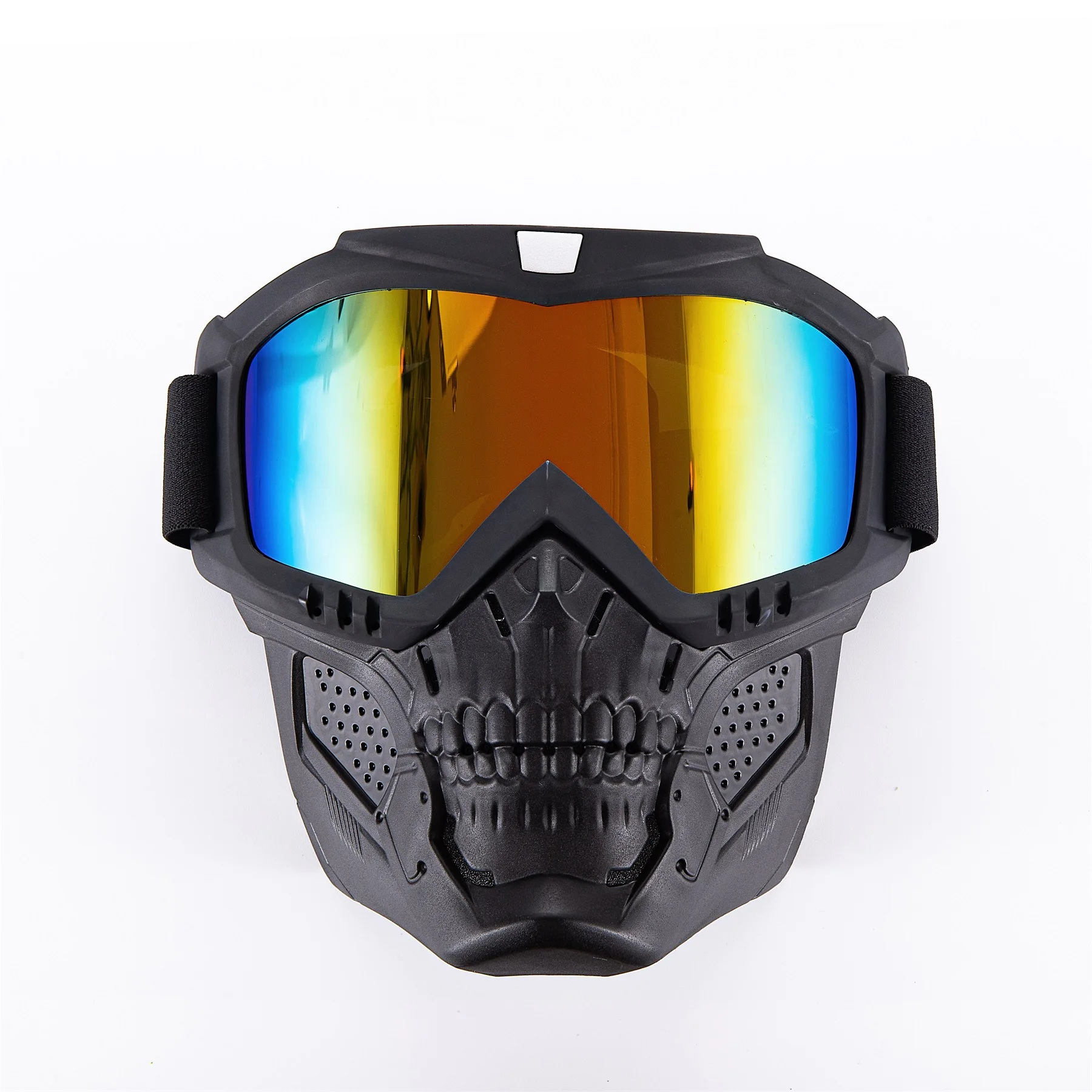 Off Road Outdoor Riding Mask CS Tactical Skull Mouth Mask Motorcycle Windproof Lens Helmet Sports Goggles Riding Mask