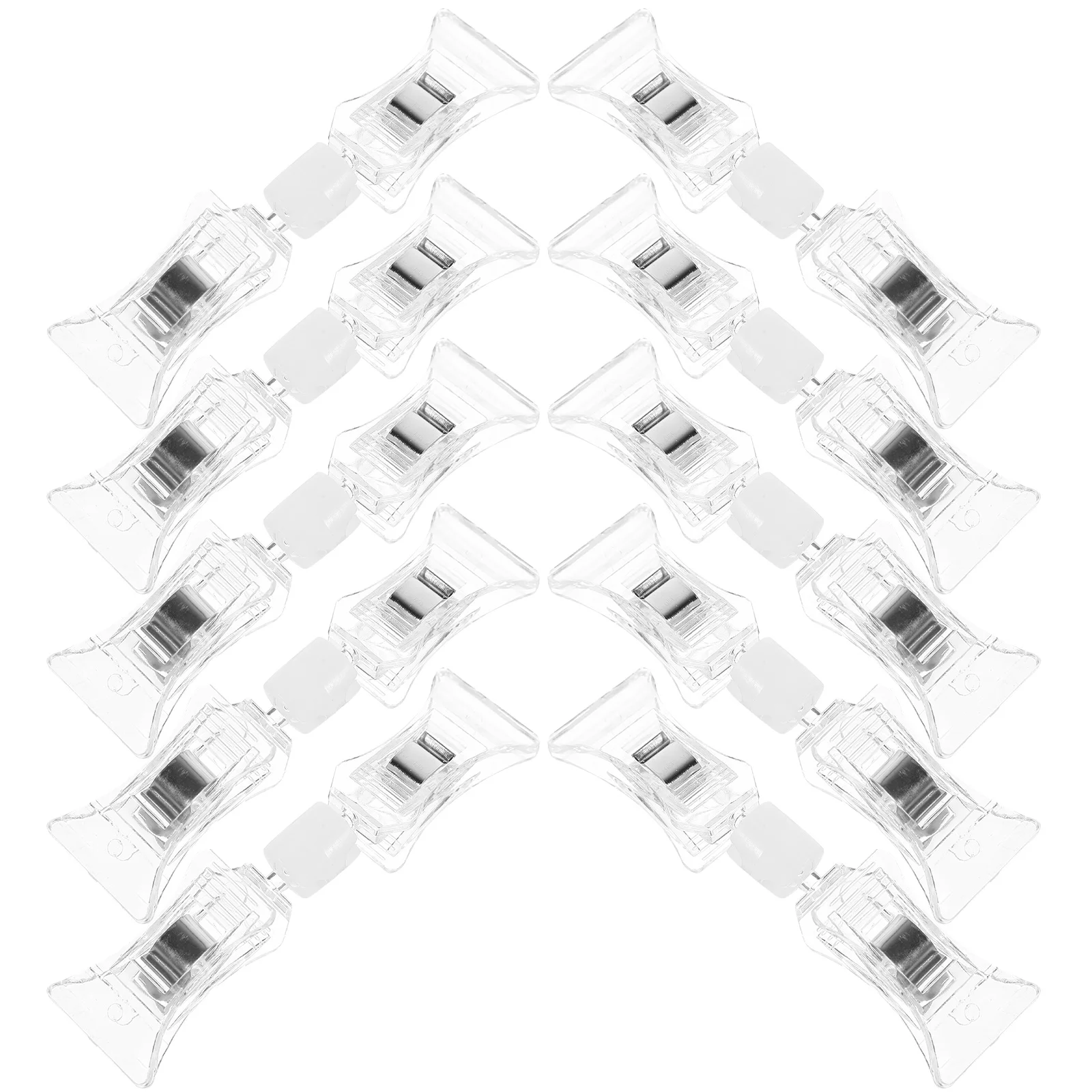 10 Pcs Advertising Double-headed Clip Price Display Tag Practical Sign Clips Label Holder List