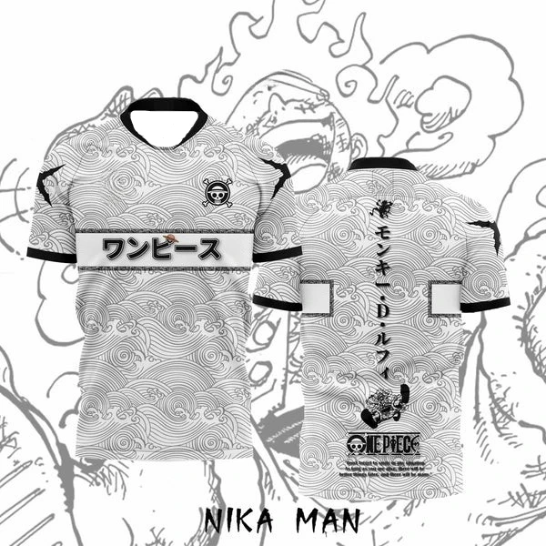 

Японская анимация, тема ONE PIECE, спортивная дышащая мужская и женская футболка с 3D принтом, футбольная рубашка с коротким рукавом