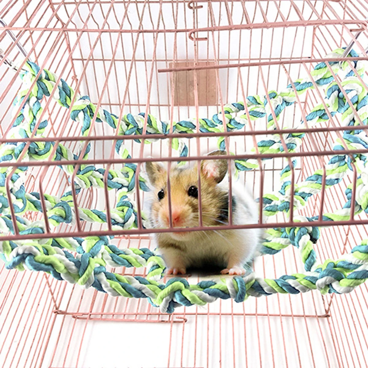 

Colorful Climbing Net Parrot Toys Sturdy Rope Swing Ladder Bird Play Gym Aviary Hanging Accessories Toy For Parrots Hamsters
