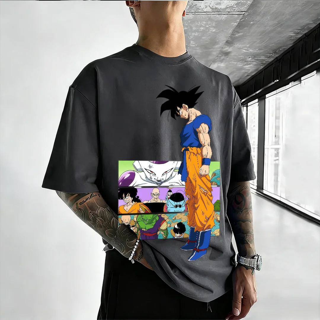 2026 Sommer Bestseller Dragon Ball Anime Muster Familien-Eltern-Kind T-Shirts Hochwertige Kurzarm Harajuku Streetwear Tees