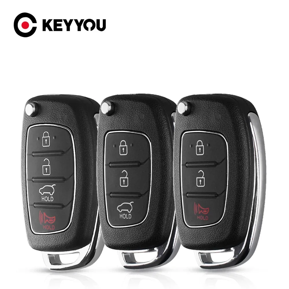 

KEYYOU 5pcs 3 Button Remote Car Key Case For Hyundai HB20 IX35 I45 SANTA FE Accent I40 I20 HY15/HY20/TOY40 Blade Fob shell