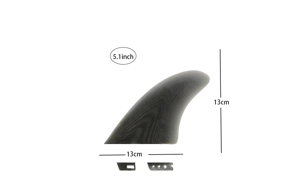 

5.1 Inch Double Fin Surfboard Tail Fin Set FCS II 2-Piece Professional Surf Equipment Accessories