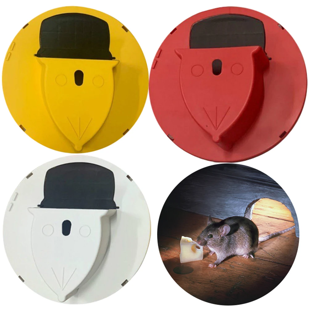 Mice Mouse Trap Bucket Flip Lid PP Mouse Rat Traps Cover Detachable Mouse Trap Slide Bucket Lid for Garage Patio Chicken Coop