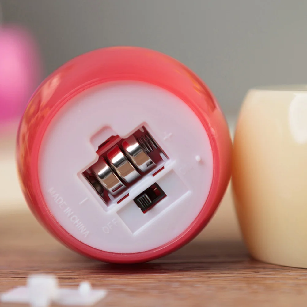 

Simulated Apple Light LED Candles Warm Yellow Flameless Lamps Party Decorations Christmas Gifts Safe Use Batteries