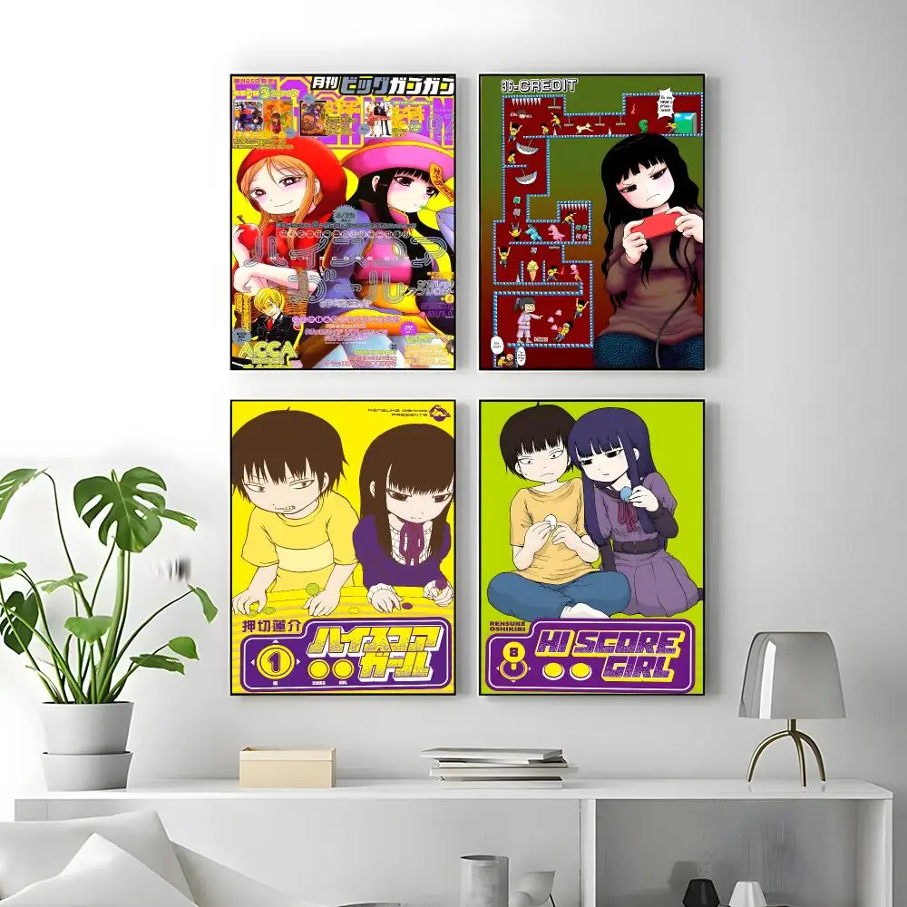 Anime Hi Score Girl Poster Poster High Quality Wall Art for Home Office Bedroom Living Room Perfect