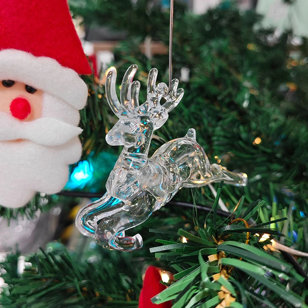 

Christmas LED Candles With Remote Clear Set With Crystal Balls Candles