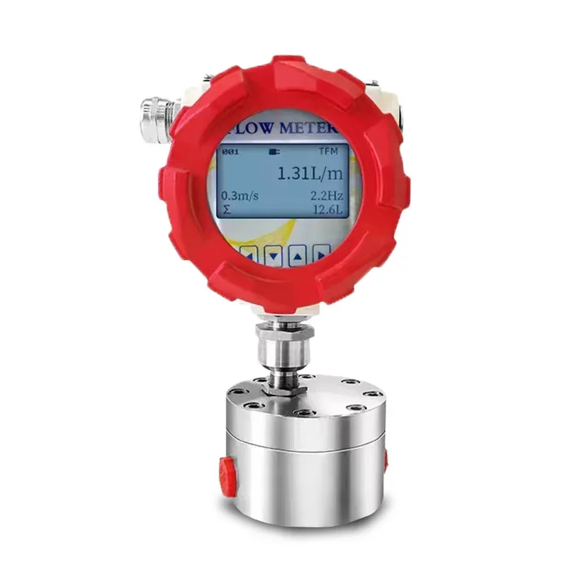 High Temperature High Viscosity Asphalt Bitumen 0.2% Accuracy OGM Micro Motion Liquid Oval Gear Flow Meter Flowmeter