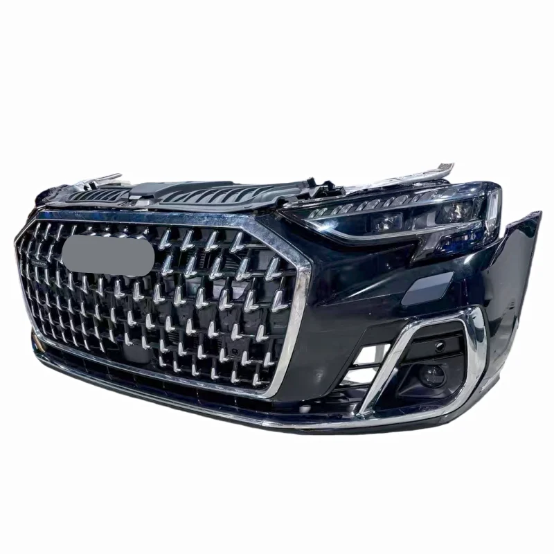 2023 A8 D5 Front Bumper Grille Radiator Electronic Fan Plastic Bolt-On Universal Fitment Original Factory Second-hand 1