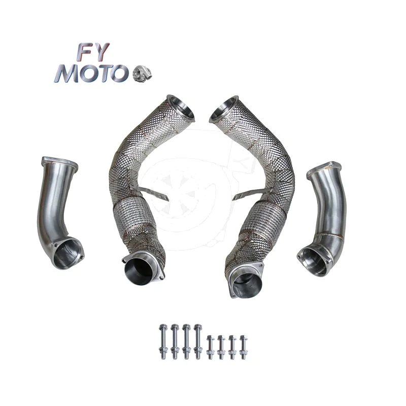 

Exhaust Downpipe for BMW G90 S68 2025+ with Heat Shield