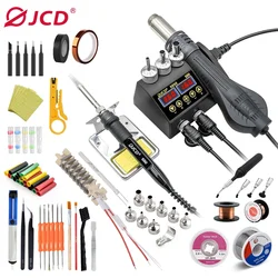 JCD 8898Max Soldering Station 750W 2 in 1 Soldering Iron Hot Air Gun Rework Welding Station Set For Phone Welding Repair Tools