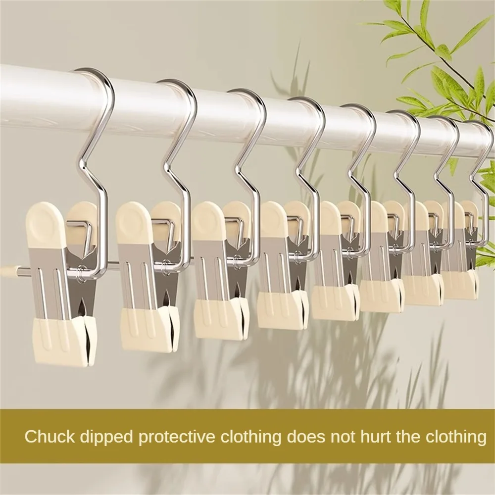 Stainless Steel Dust-proof All Metal Material Strong Bite Force High Quality No Burrs Stainless Steel Clip Closet Clip Closet