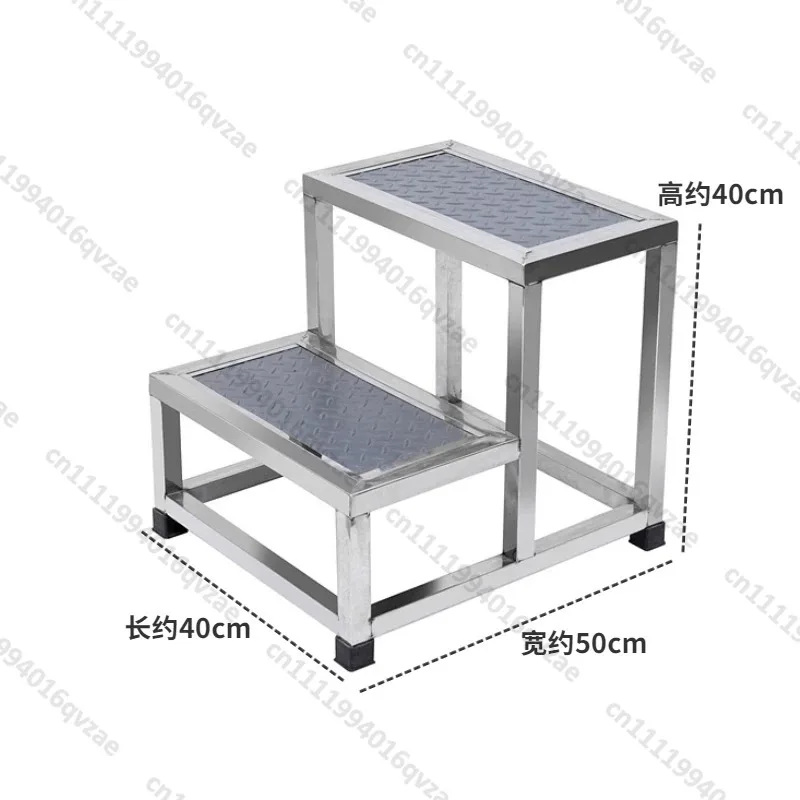 Stainless Steel Pedal Stool Double Step Pedal Pad Non-slip