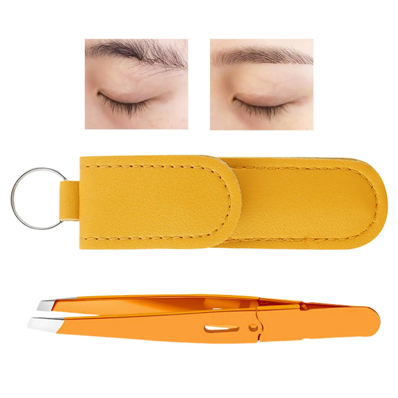 جديد الحاجب الملقط عالية الجودة الفولاذ المقاوم للصدأ الشعر الجمال غرامة الشعر مجتذب مائل العين الحاجب كليب إزالة أدوات ماكياج #3