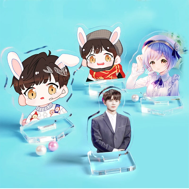 Anime Cartoon Character Acrylic Stand Custom Transparent Model Desktop Decoration Keychain Birthday Gift