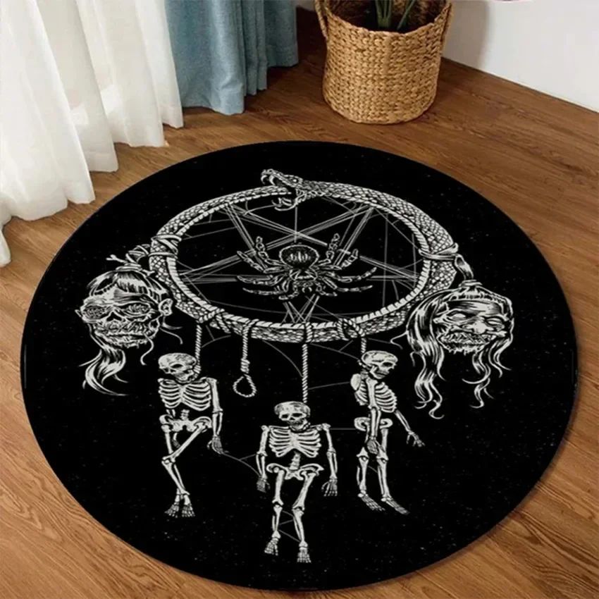 Home decoration personalized carpet Gothic Satan carpet bedroom living room entrance floor mat bathroom absorbent door mat