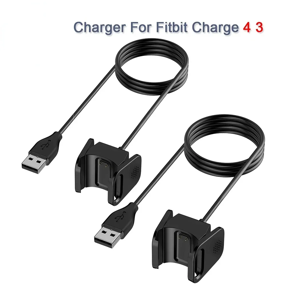 

USB Charging Cable For Fitbit Charge 3 4 SE Tracker Replaceable Charger Cable Dock For Fitbit Charge 4 3 Adapter