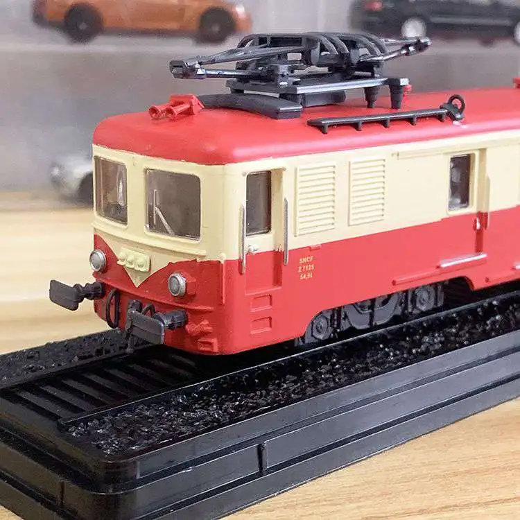 Train Model Electric Locomotive Rail Car Old Tram Simulation Model Collection Toy Model1/87