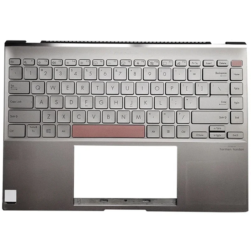 Imagem -02 - Capa Superior c Shell com Teclado Retroiluminado Eua Capa para Portátil para Zenbook 14x Ux5401 Um5401 Palmrest Original Novo