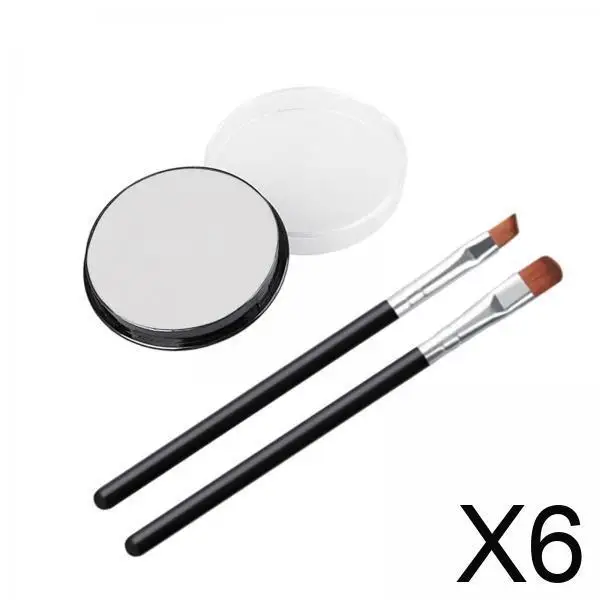 Kit créatif de peinture pour le visage et le corps, avec pinceaux de maquillage, matériau en pâte, ensemble Portable pour Halloween, carnaval, Festivals et Cosplay