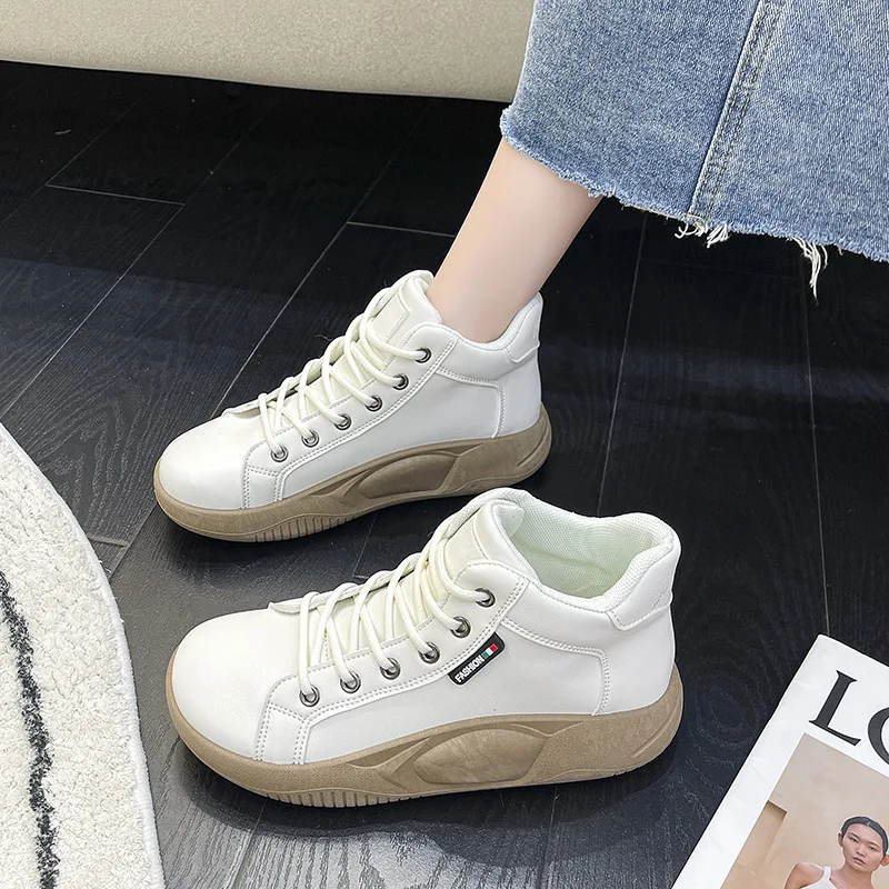 Women Platform shoes Oxford Sneakers Vulcanized Designer Flats Warm Plush Cotton Classic Casual Ladies Shoes Lace-up