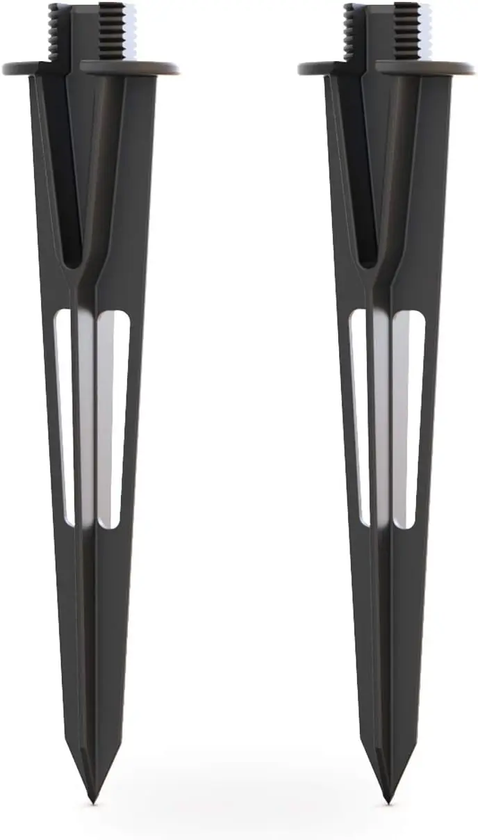 

2 шт. металлических колышков с резьбой 3/4-14NPSM для низковольтных ландшафтных светильников, совместимые с моделью 9920-1838-02