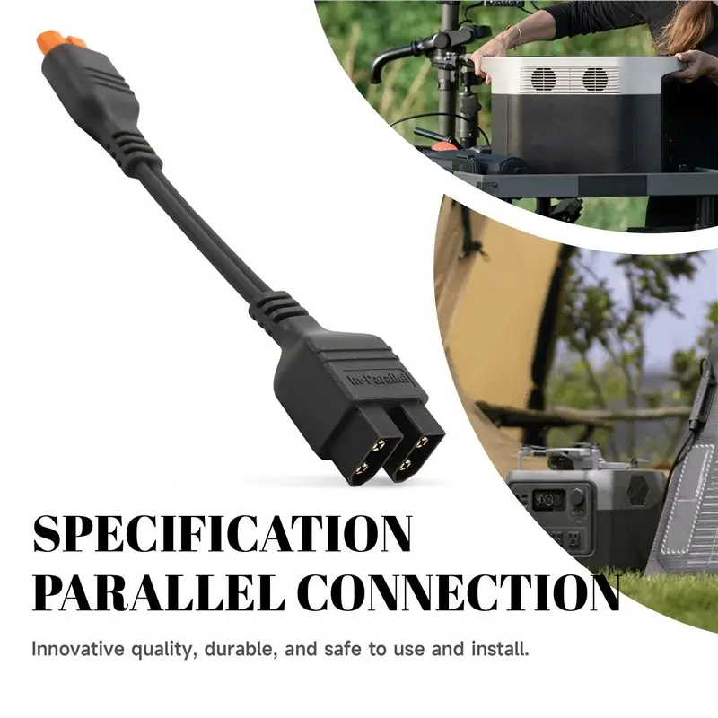 B44C For EF ECOFLOW 1-To-2 Adapter Cable-XT60I Solar Panel Accessories-0.05 Meter Connection Cables
