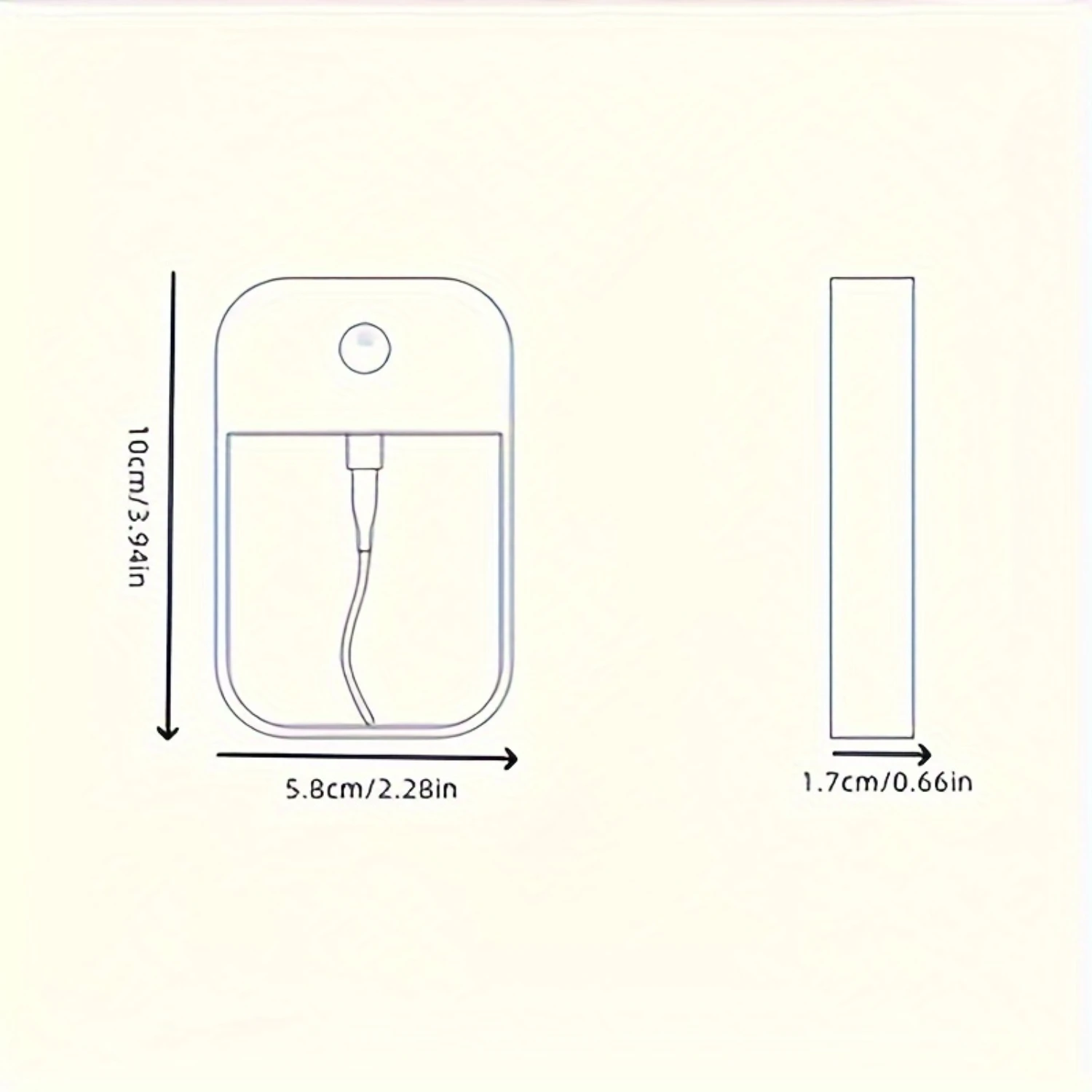 Vaporisateur de parfum portable HI-Hypoallergenic, sans PVC, aste au quotidien, design de carte adapté aux voyages, 3 pièces