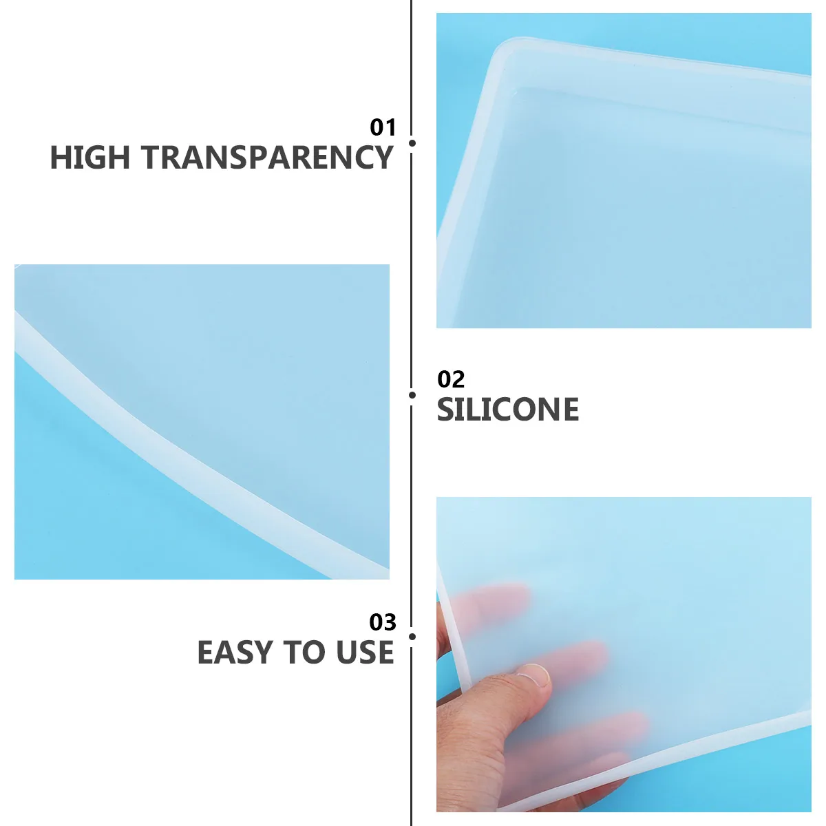 

Shelf DIY Silicone Mold Storage Epoxy Craft Mini White Office Portable Creative Fashion Durable Safe Jewelry Accessories