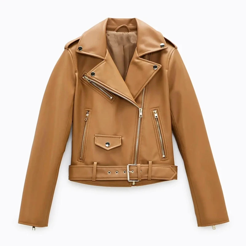 Autunno Inverno Nuova cerniera in pelle Jaet morbida pelle sintetica lunga Sve Slim Fit moto in pelle PU Jaet Street Sle