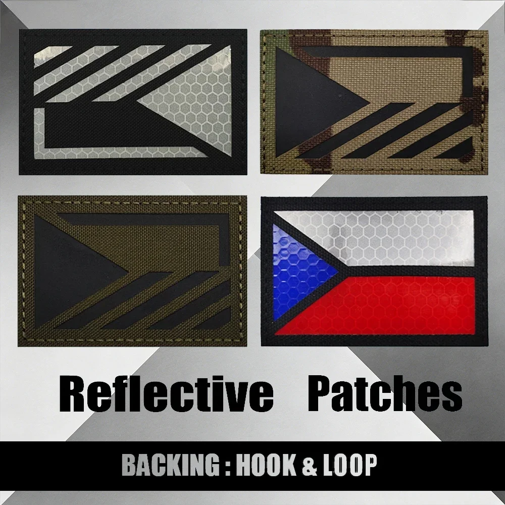

Тактический светоотражающий ИК-патч с флагом Чехии для куртки, на плечо, для самостоятельного пришивания, с креплением на липучке