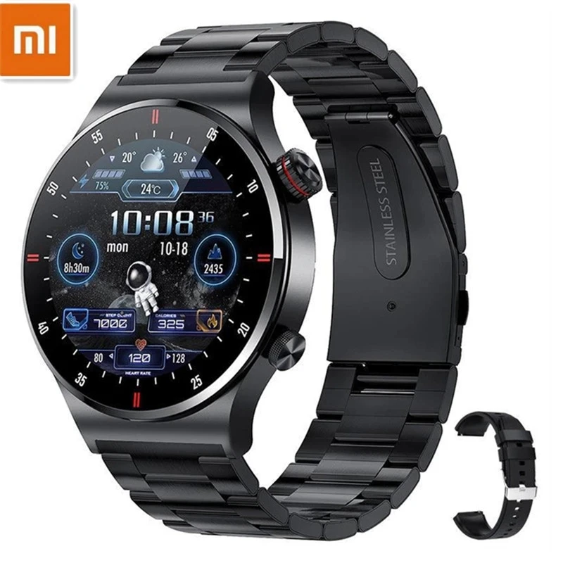 Xiaomi qw33スマートウォッチ大画面ecg + ppg音楽プレーヤーステップメーターbluetooth通話hd写真マルチスポーツモードスマートウォッチ