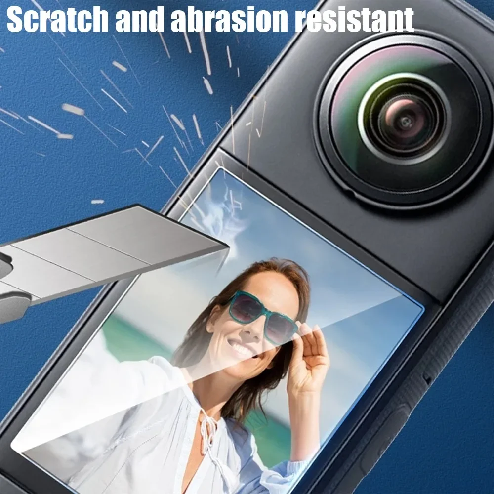 1/2/3PCS Screen Protectors for Insta360 X5 Anti-Scrach Tempered Glass 3D Curved Protective Film for Insta 360 X5 Action Cameras