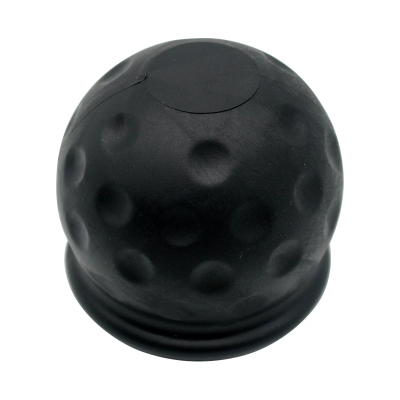 Universal 50mm Tow Bar Ball Cover Cap Rubber Ball Hood Trailer Hitch Protect Towball Trailer Ball Cover Black Car Accessories