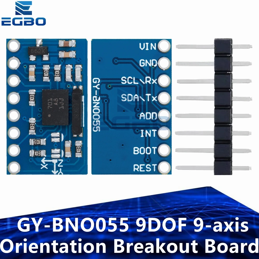 GY-BNO055 9DOF 9-axis BNO055 Absolute Orientation Breakout Board Sensor Module Angle Gyroscope Module IIC Serial for