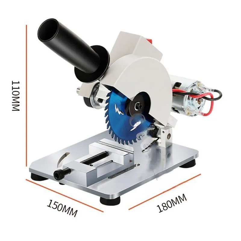 Imagem -05 - Micro Máquina de Corte Multifuncional Mesa de Liga de Alumínio Saw Faça Você Mesmo Drill Table Cutting Machine Serra Elétrica