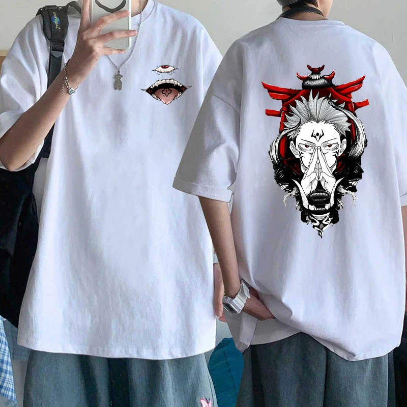 

New Ryomen Sukuna T-Shirt Men Women Fashion Harajuku T Shirt Summer Cool Short Sleeve Hip Hop Top Tees