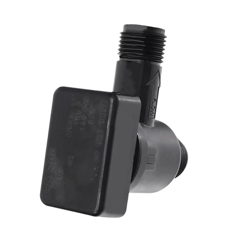 BHBD-571-VAC-CHK-A RV Vacuum Breaker เช็ควาล์ว,Camper RV สีดําถังเช็ควาล์วสีดํา