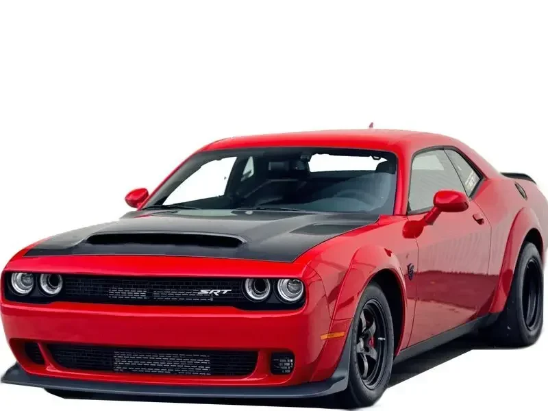 

For 2015-21 Dodge Challenger Demon Style Carbon Fiber Front Hood Bonnet with vents