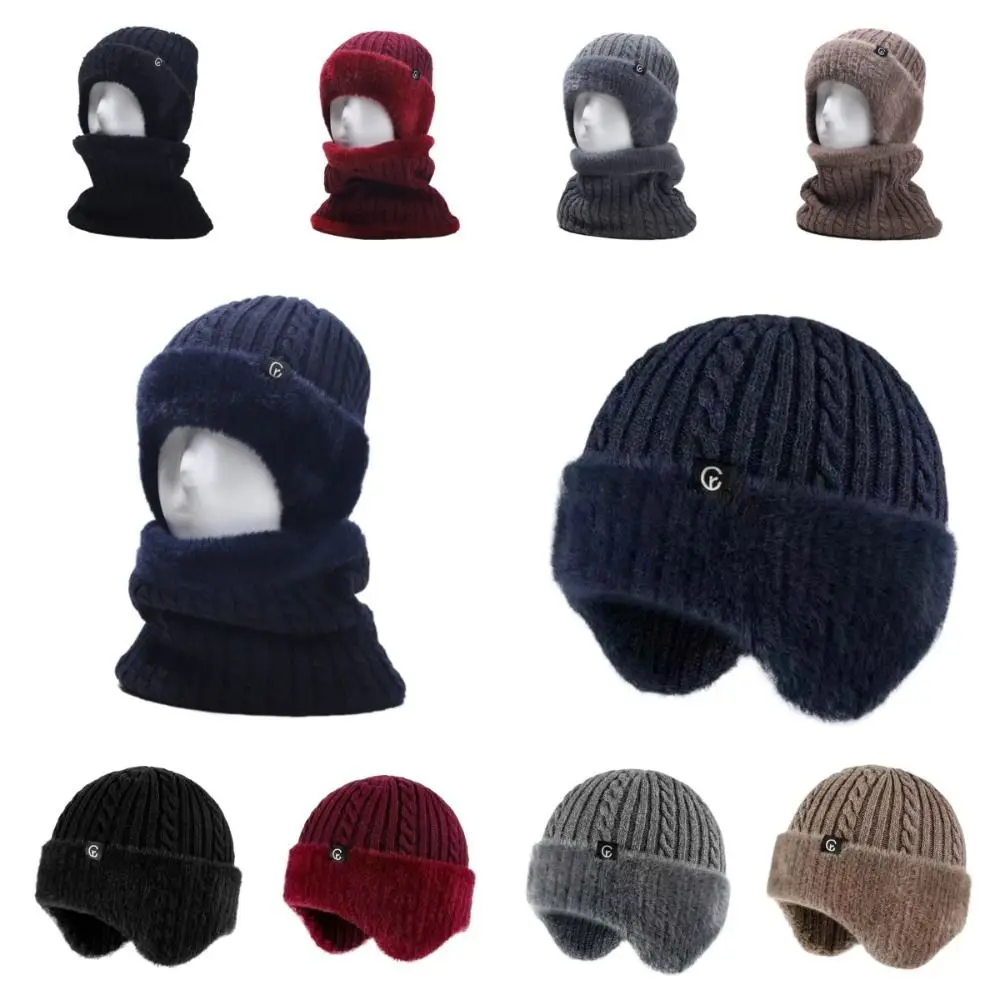 بالاكلافا قبعة الصوف وشاح وقبعة مجموعة لينة مرنة مقنعين قبعة حرارية بلون سميكة محبوك وشاح في الهواء الطلق
